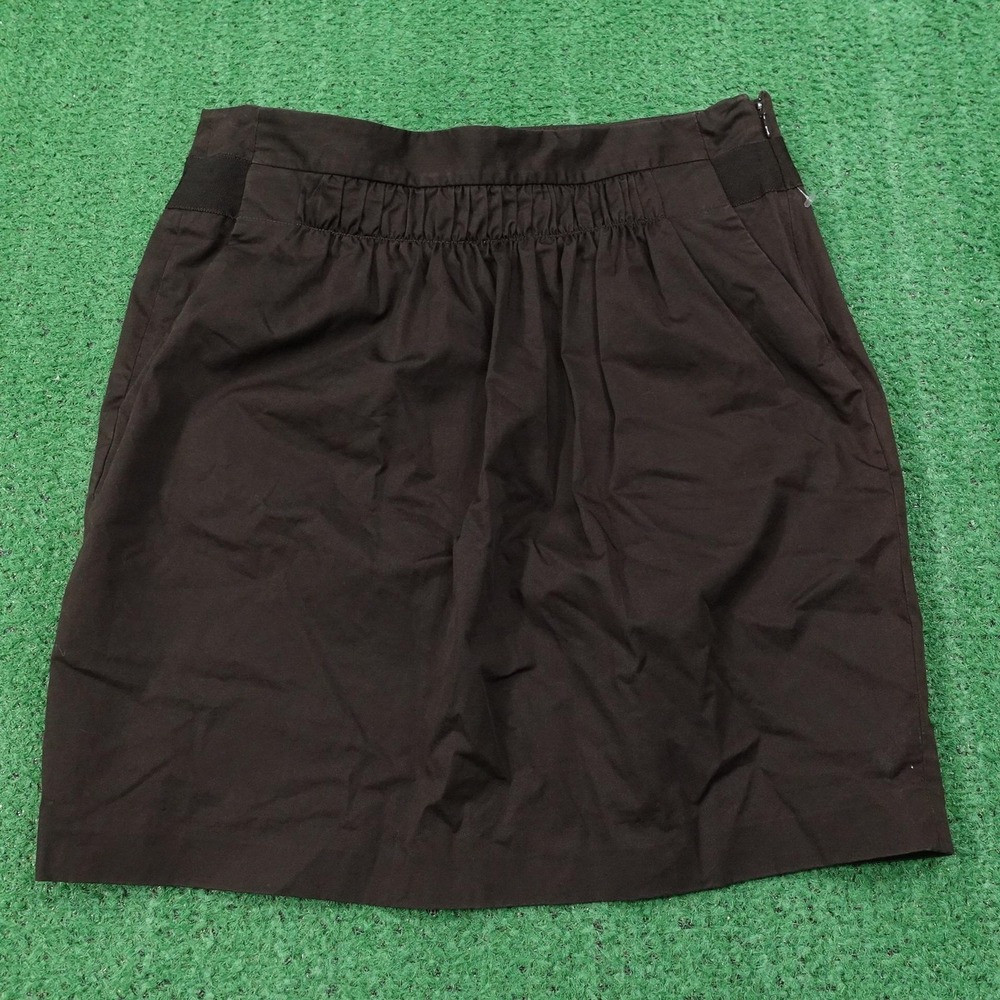Banana Republic Skirt Womens 4 Black A-Line‎ Short Pockets Zip
